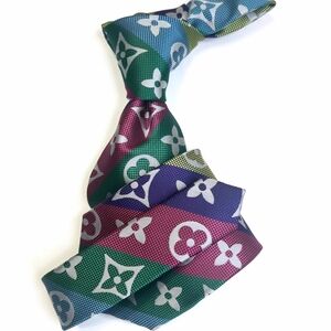 Designer Multicolor Patterned Tie